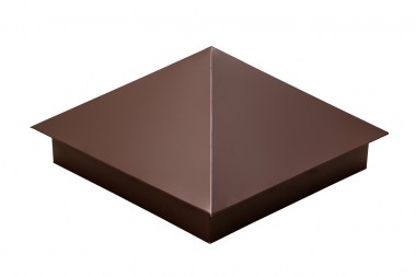 154112_kolpak-na-stolb-390kh390mm-0-45-drap-s-plenkoy-ral-8017-shokolad-154112