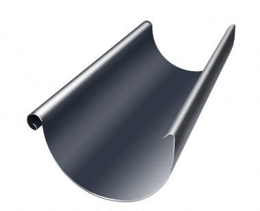 369305_zhelob-polukruglyy-grand-line-pu-150mm-3m-ral-7024-mokryy-asfalt-369305