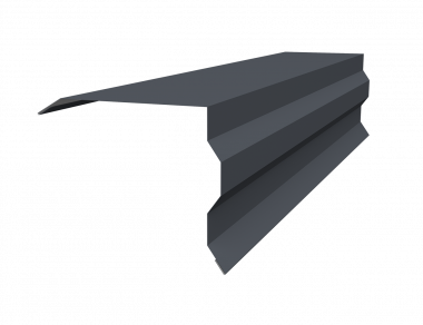 494595_planka-tortsevaya-figurnaya-100kh85-grand-line-0-45-drap-ral-7024-mokryy-asfalt-2m-494595