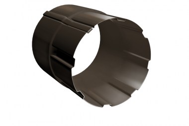 49468_soedinitel-truby-grand-line-pu-90mm-rr-32-temno-korichnevyy-49468
