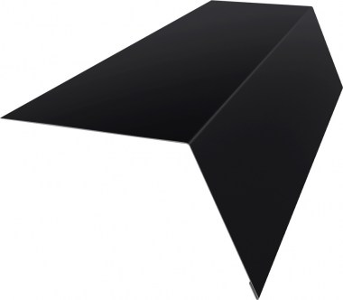 495409_planka-karniznaya-shirokaya-100kh85-grand-line-0-5-purlite-matovyy-ral-9005-chernyy-2m-495409