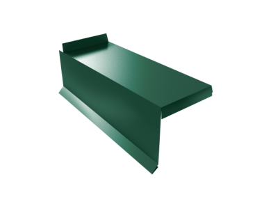 543659_planka-tortsevaya-segmentnaya-kvadro-profi-levaya-0-45-drap-tx-ral-6005-zelenyy-mokh-543659