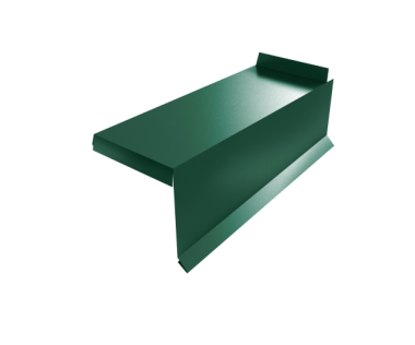 543727_planka-tortsevaya-segmentnaya-kvadro-profi-pravaya-0-5-satin-ral-6005-zelenyy-mokh-543727