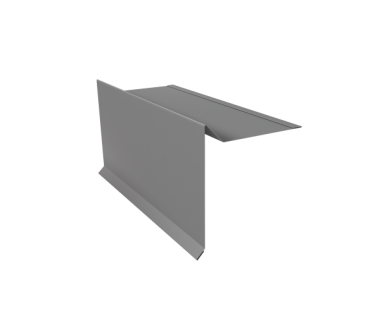 606089_planka-vetrovaya-s-otgibom-dlya-myagkoy-krovli-100kh20kh70-0-45-pe-s-plenkoy-ral-9006-belo-606089