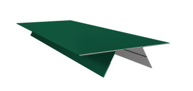 635247_planka-stykovochnaya-sostavnaya-verkhnyaya-0-4-pe-s-plenkoy-ral-6005-zelenyy-mokh-2m-635247