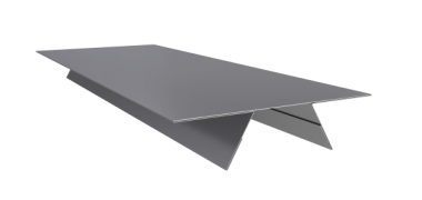 635251_planka-stykovochnaya-sostavnaya-verkhnyaya-0-4-pe-s-plenkoy-ral-7004-signalnyy-seryy-2m-635251