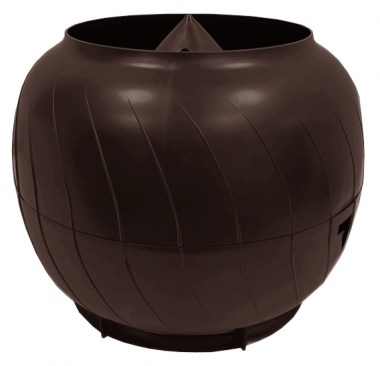 656310_deflektor-staticheskiy-kolpak-gervent-160mm-korichnevyy-656310