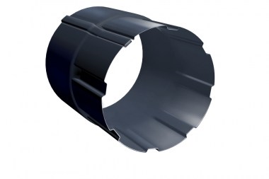 85169_soedinitel-truby-grand-line-pu-90mm-ral-7024-mokryy-asfalt-85169
